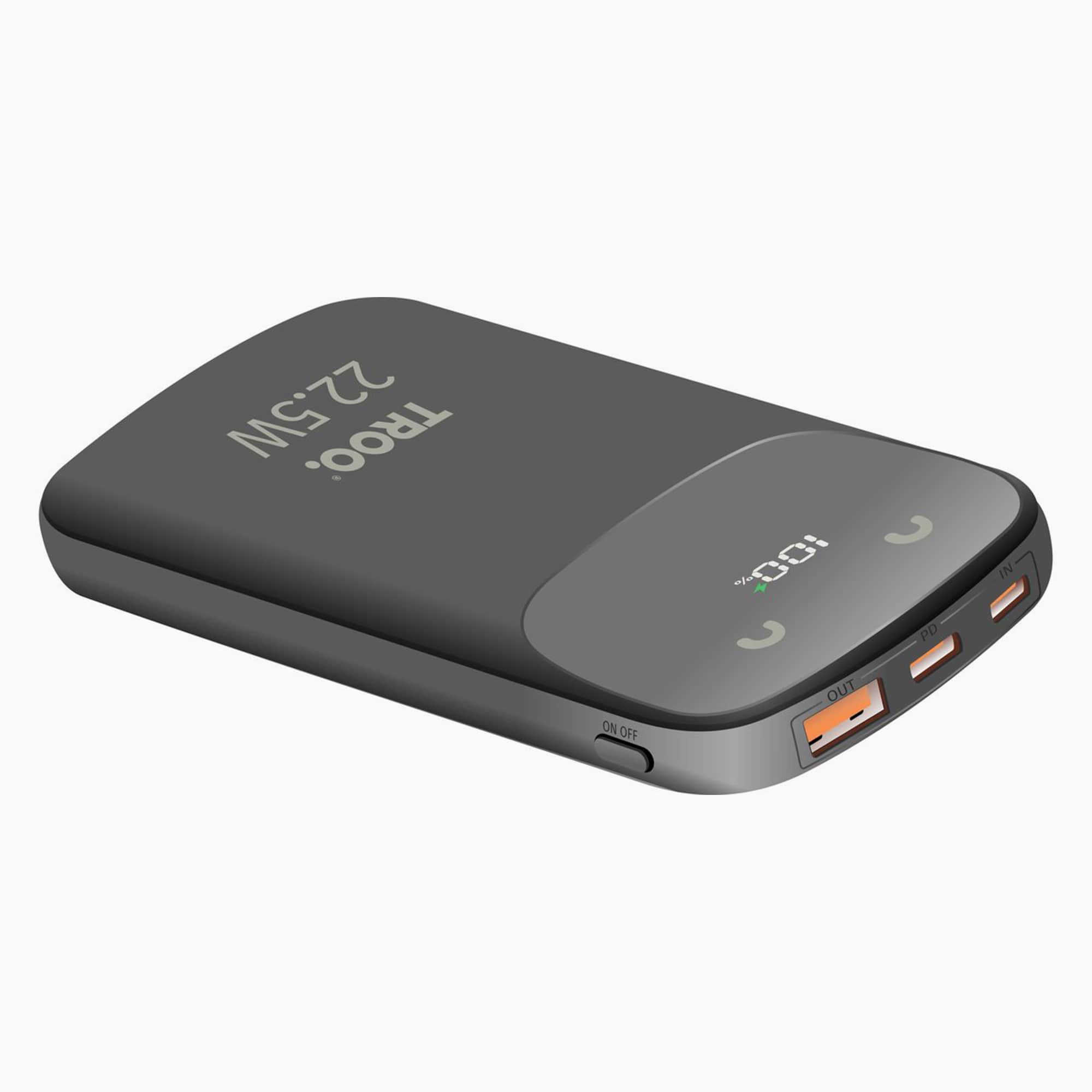 TROO Certified 10000mAh PD Fast Charge 22.5W Powerbank