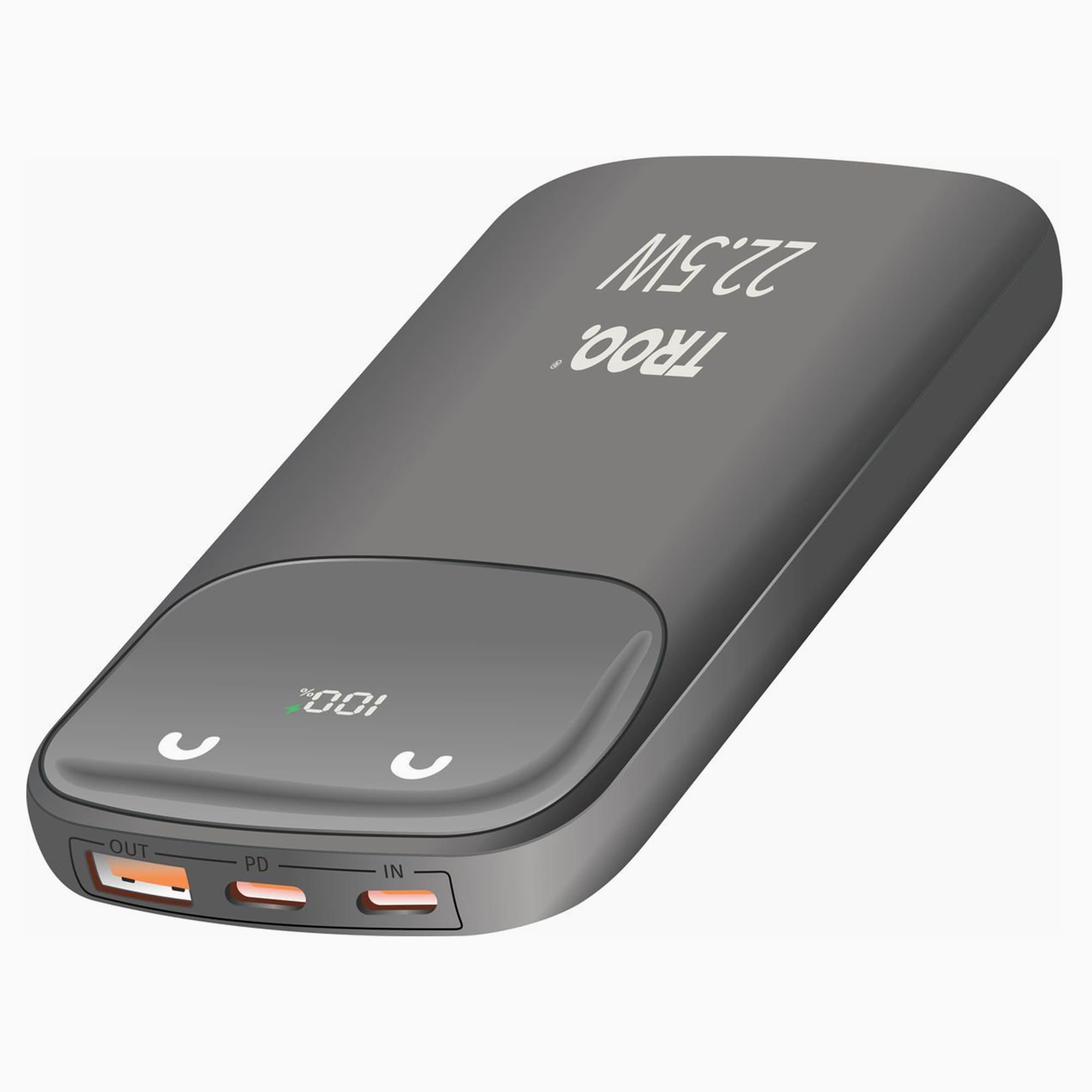 TROO Certified 10000mAh PD Fast Charge 22.5W Powerbank