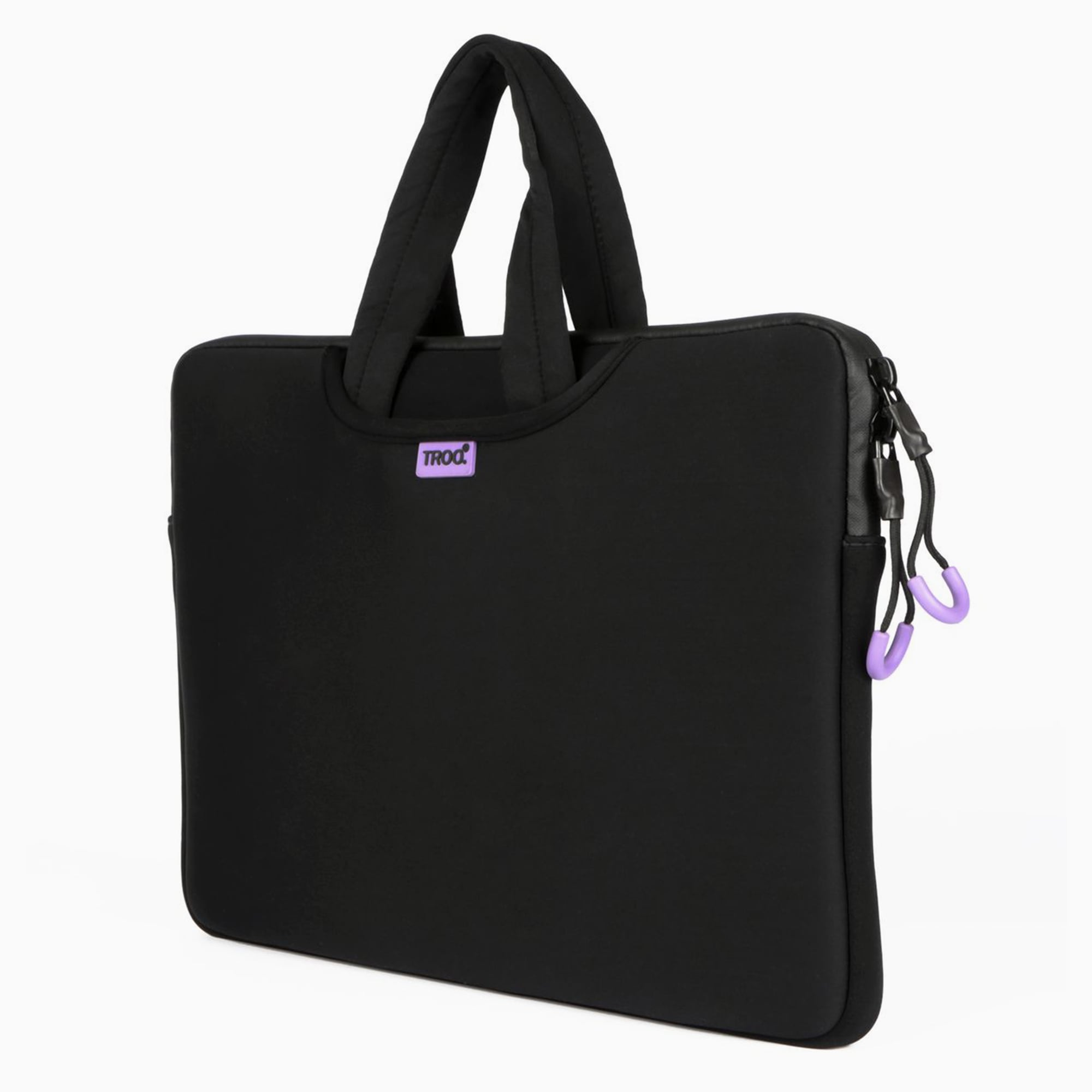 TROO 14.2" Waterproof Neoprene Laptop Sleeve With Handles - Black