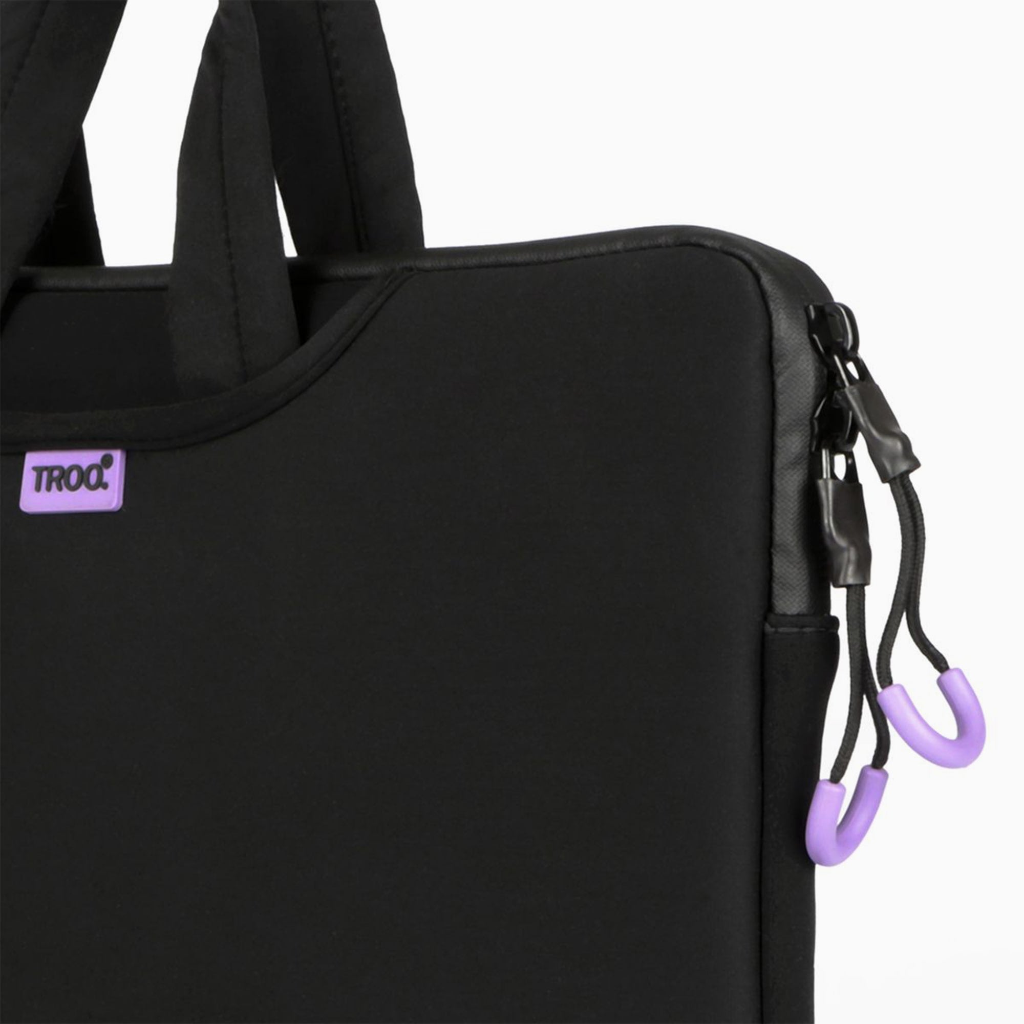 TROO 14.2" Waterproof Neoprene Laptop Sleeve With Handles - Black
