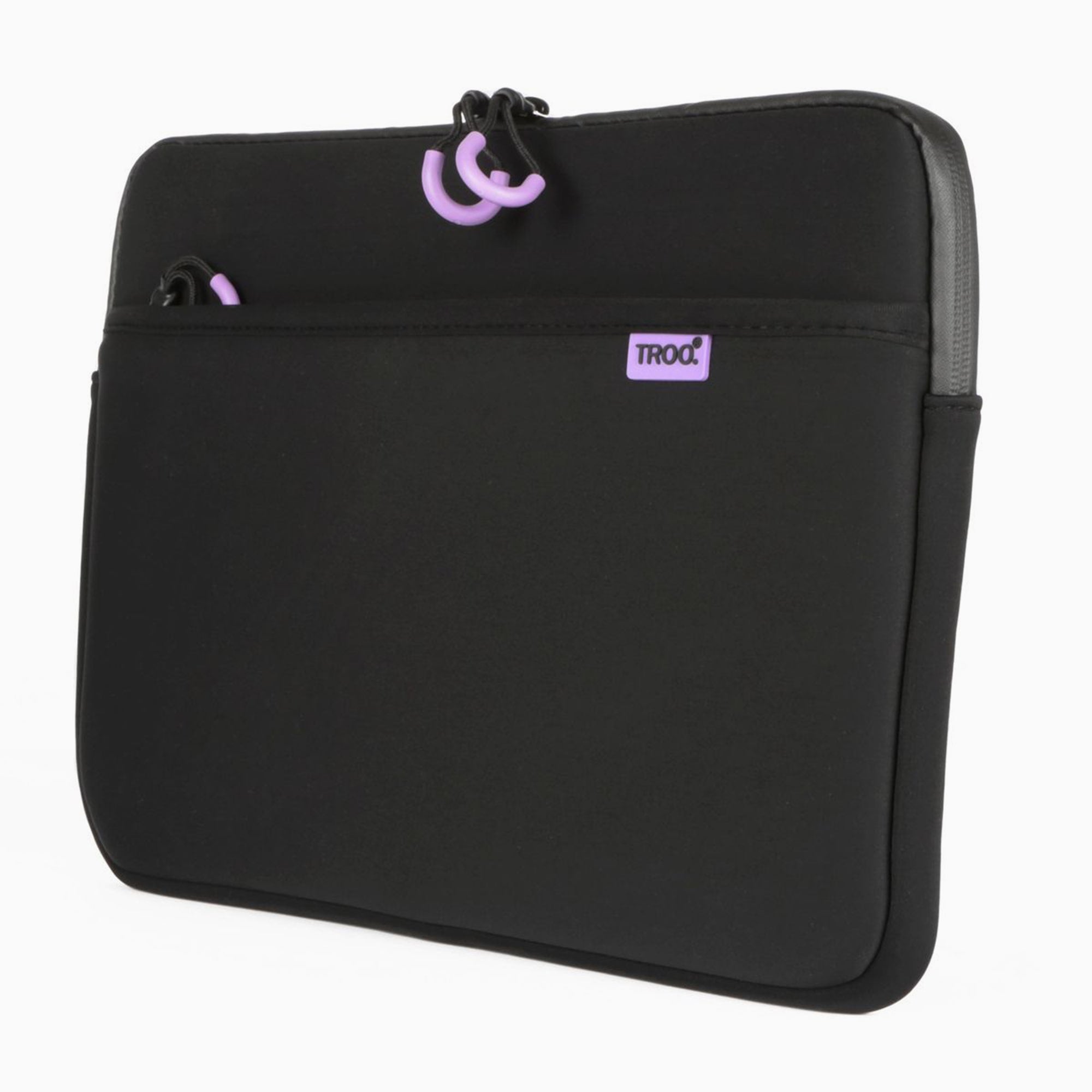 TROO 14.2" Waterproof Neoprene Laptop Sleeve With Handles - Black
