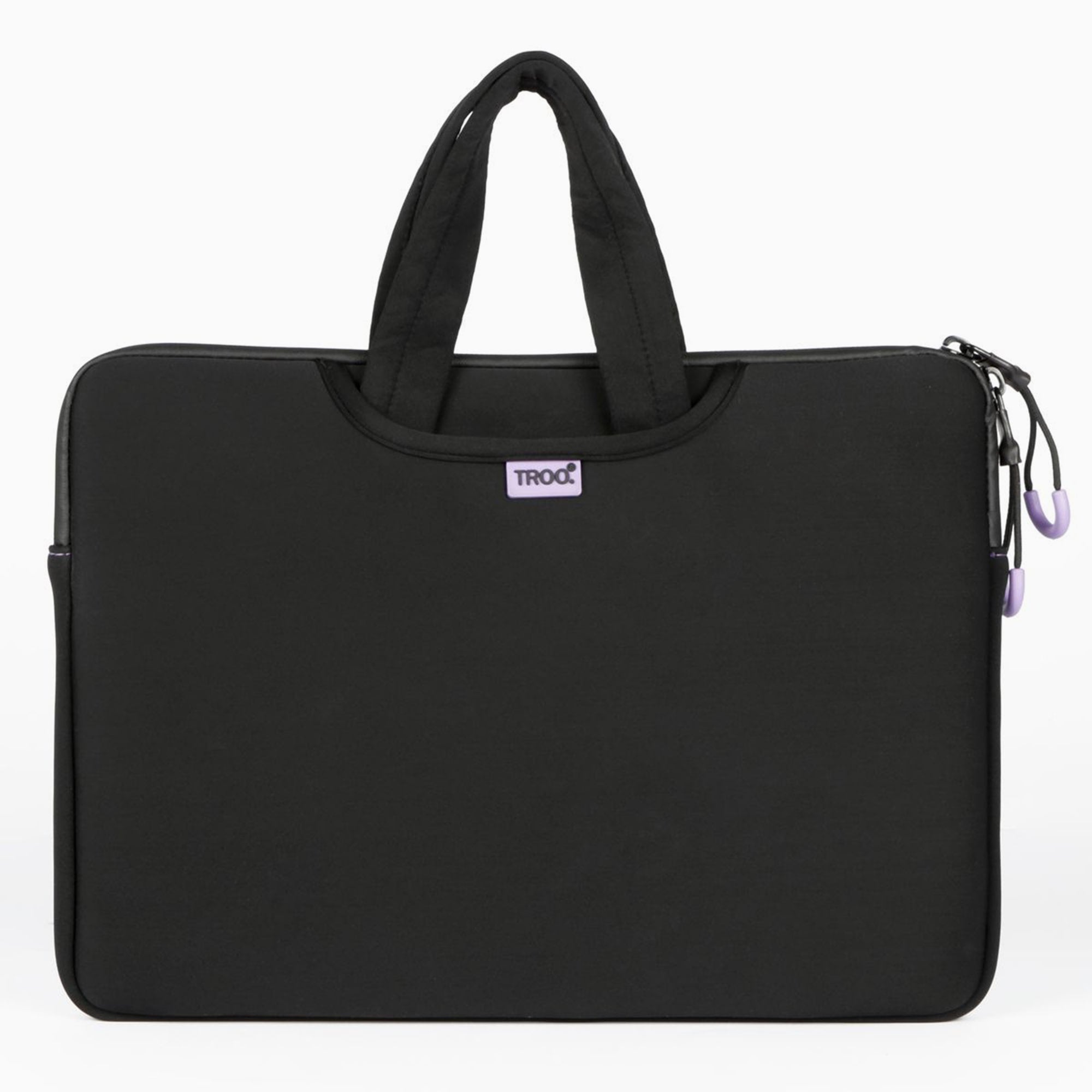 TROO 14.2" Waterproof Neoprene Laptop Sleeve With Handles - Black