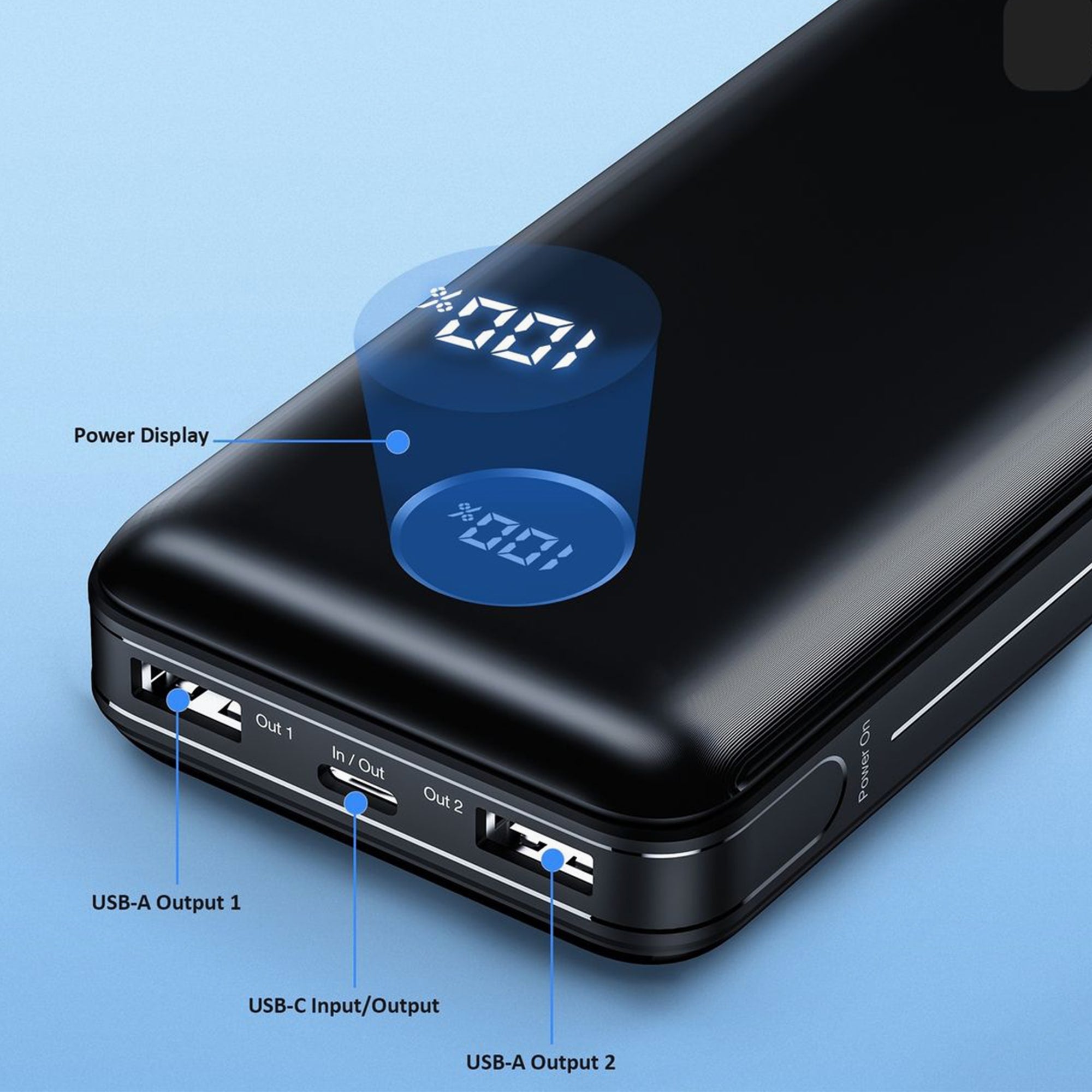TROO Certified 20000mAh 45W Ultra Fast Charge Powerbank - Laptop Compatible