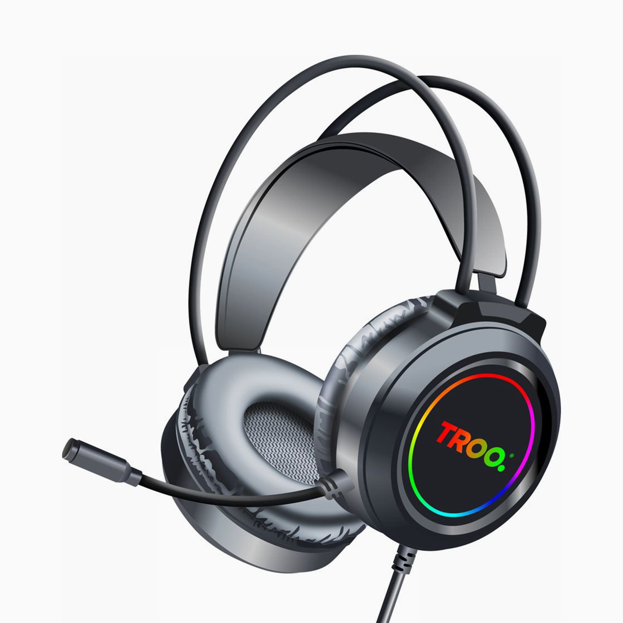 TROO Gaming FULL TILT GAME MASTER RGB USB Wired Headset