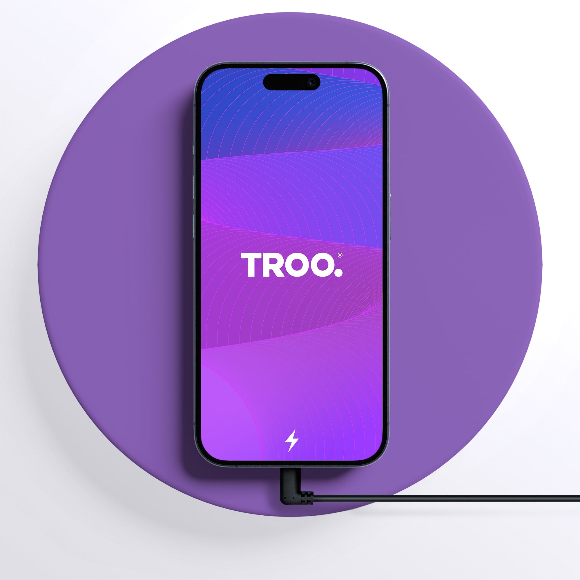 TROO Certified USB to Type-C Fast Charge Right Angle Cable